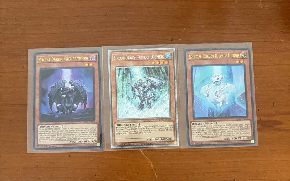 Yu-Gi-Oh! Dragon Ruler Cards - Stream, Nebulus, Spectral